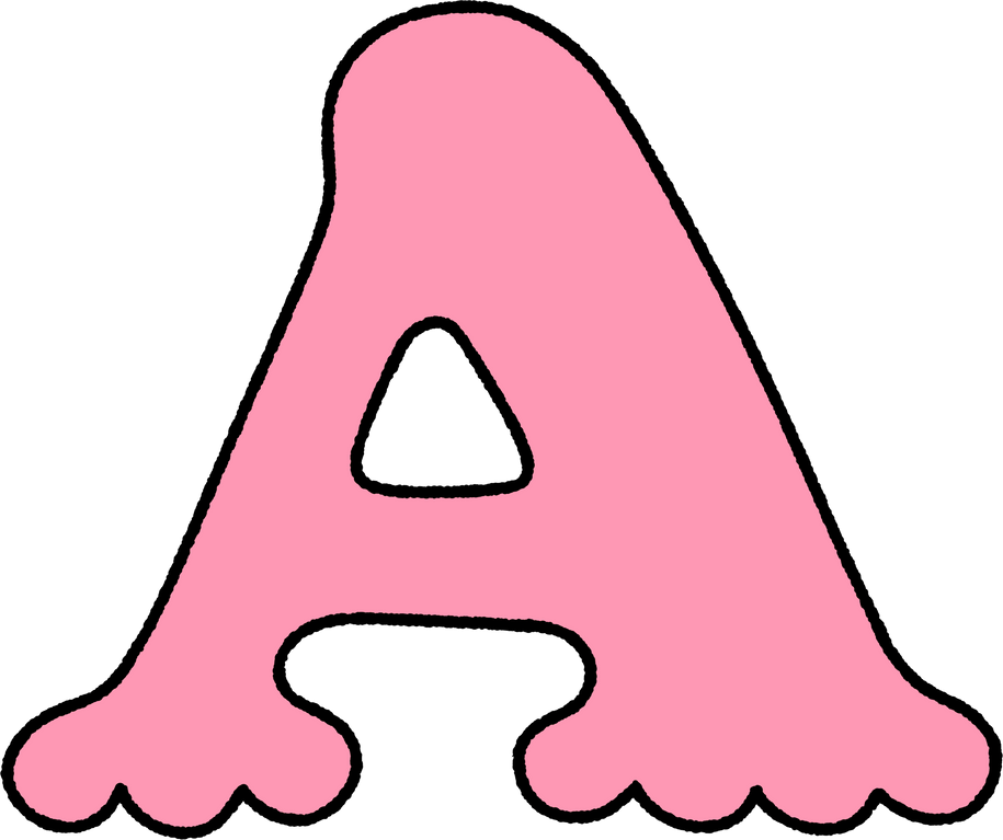 Ransom note letter alphabet uppercase A
